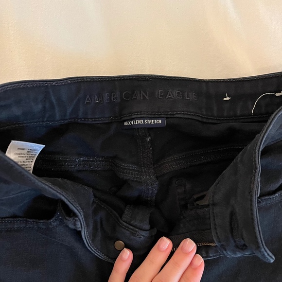 American Eagle NE(X)T Level Stretch Skinny Black Jeans Women’s Size 4 - Picture 4 of 6